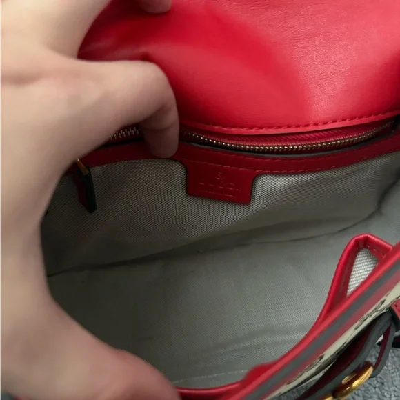 Red marmont Gucci bag - Picture 11 of 13